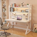 Pegboard Wall Organizer Panels.Computer Desk with Shelves & Pegboard - Modern Home Office Furniture for Students, Quick Assembly, Stylish Workspace Solution, & Functional Design by Unknown
