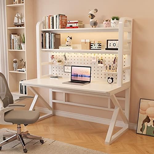 Pegboard Wall Organizer Panels.Computer Desk with Shelves & Pegboard - Modern Home Office Furniture for Students, Quick Assembly, Stylish Workspace Solution, & Functional Design by Unknown