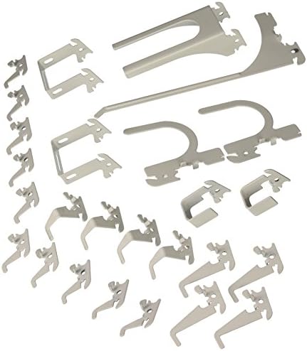 Wall Control 4 ft. Metal Pegboard Organizer - Standard Tool Storage Kit & Deluxe Hook Assortment for Slotted Tool Board - White - Image 5