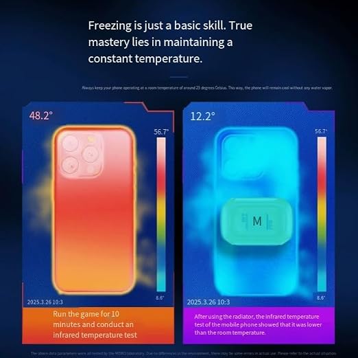 2026 New MiMo CX12 Magnetic Phone Cooler with External Battery, AI Temperature Control, Digital Display, Semiconductor Cooling Gaming Radiator - Image 4