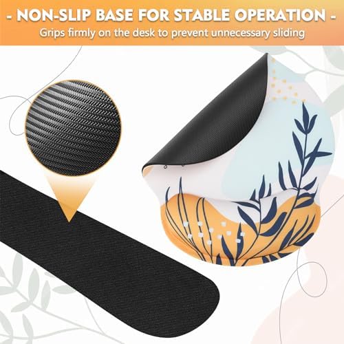 Mouse Pad and Keyboard Wrist Rest - Colorful Wrist Rest for Computer, Ergonomic Mouse Pad & Keyboard Pad, Memory Foam Wrist Support for Comfy Typing - Image 5
