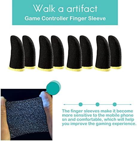 Game Finger Sleeve Thin Breathable Anti-Sweat Anti-Slip Finger Thumb Sleeve Gaming Finger Cots Gloves for Aim Keys - Image 3