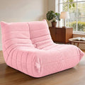 HABUTWAY Bean Bag Chairs Fireside Lazy Floor Sofa,Single,Pink | Soft Teddy Fleece Bean Bag Sofa with High-Resilience Foam Filling，Beanbag for Living Room, Bedroom, Office by HABUTWAYMakeYourLifeComfortable