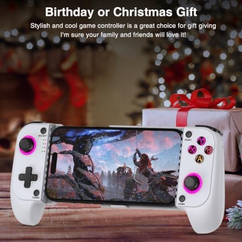 NealGamefy Phone Controller for iPhone/Android - Mobile Gaming Controller with Hall Effect Joystick, Phone Case Support, Turbo Function, Dual Vibration- Phone Controller Compatible with More Games - Image 7