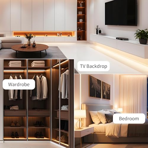 iNextStation 6.56FT 5V USB LED Strip Lights Warm White Neon LED Rope Lights - Image 5