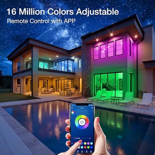 Phopollo 100FT LED Strip Lights RGB Color Changing for Bedroom - Image 2