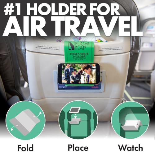 Flight Flap - Foldable Airplane Phone Holder, Travel Phone Stand, Green - Image 2