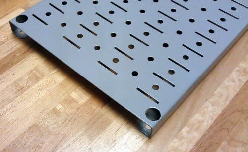 Wall Control Narrow Pegboard Rack 8in x 32in Gray Metal Pegboard Runner Tool Board - Image 4