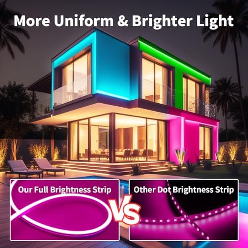 iNextStation 32.8FT RGB LED Strip Lights DC24V Waterproof LED Rope Lights - Image 5
