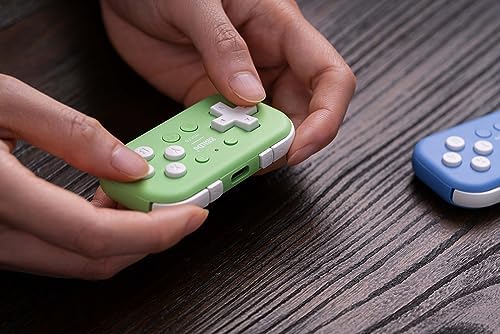 8Bitdo Micro Bluetooth Gamepad Mini Controller with Mobile Clip - Green - Image 7