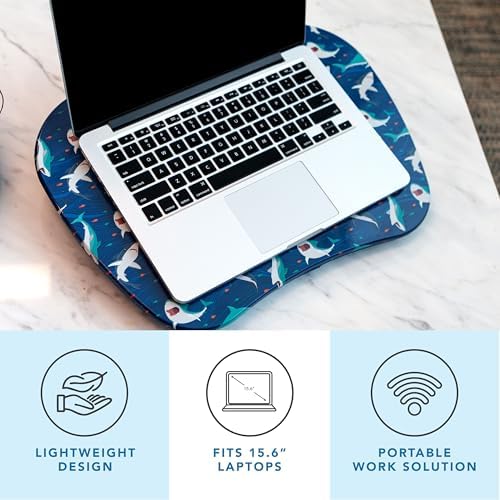 LAPGEAR MyStyle Lap Desk – Shark, Fits 15.6” Laptops - Image 2