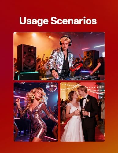 U`King Stage Lights 10 Packs 36LED RGB LED Par Lights, 7 Channel DJ Party Lights with Remote Control & DMX Controller Sound Activated Uplights for Events Birthday Bar Dance Decoration - Image 5