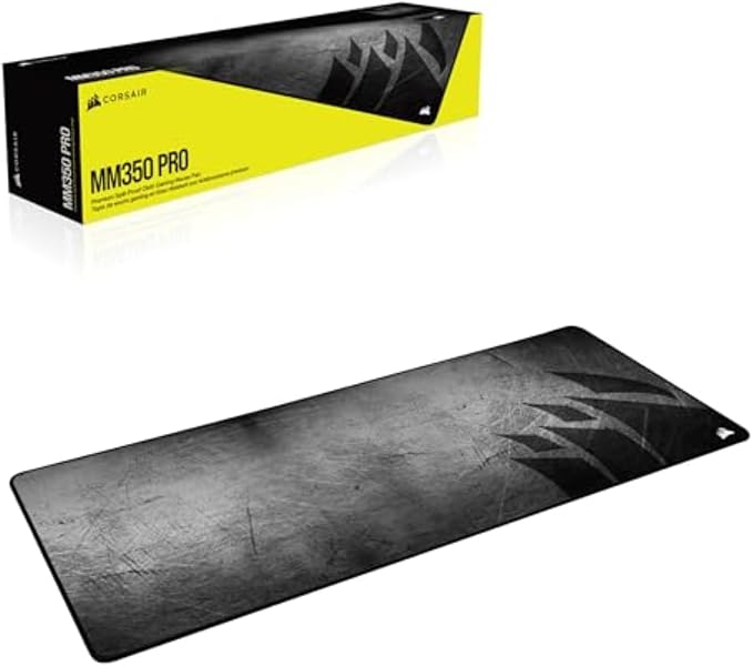 Corsair MM350 PRO Extended XL Premium Spill-Proof Cloth Gaming Mouse Pad – 36.6” Width x 15.7” Height Surface – Black/Gray - Image 8