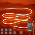 LED Neon Light Strip 16.4FT/5M- Bright, Non-Glaring & Waterproof Neon Rope Lights for Indoor & Outdoor Decor,【Power Adapter Included】 Orange,neon led Strip Lights… by OWOFYDRForprofessional