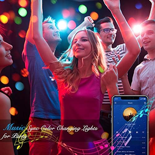 DAYBETTER Led Strip Lights Smart with App Control Remote, 5050 RGB for Bedroom, Music Sync Color Changing for Room Party 50ft - Image 4