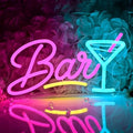 SYLHOME Bar Led Neon Light Sign Home Champagne Beer Wine Bar Pub Wall Decor by SYLHOME