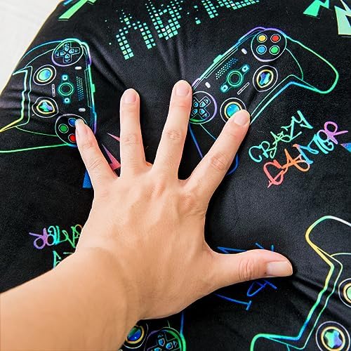 NTBED Video Game Controller Printed Reading Pillow Bed Wedge Backrest with Arms, Couch TV Relax Bed Rest Pillow Back Support Cushion for Kids Teens Boys Girls,Multi Game - Image 6