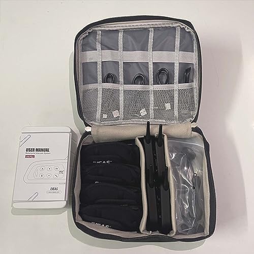 Referee Headset Organizer Bag, Fit 4 Pack V4/V6/FBIM Electronics Accessories Carrying Case for Referee Communication System for Cable Charger Volleyball Soccer Ref Officials - Image 2