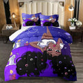 African American Comforter Sets, Black Girl Comforter Set Queen Cute Gilrs Bedding Set Purple Girls Bedroom Decor Comforter Sets with 1 Comforter +2 Pillowcase by Kodhyvj