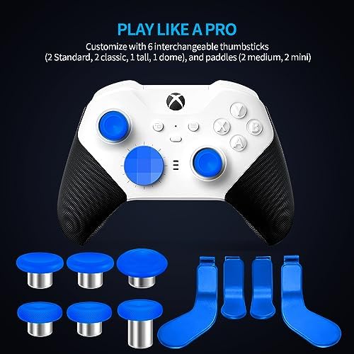Complete Component Pack for Elite Controller Series 2 - Accessories Replacement Parts Repair Kit with Storage Case, Charging Dock and Charger Cable, 6 Thumbsticks, 4 Paddles, 1 D-Pad - Image 4