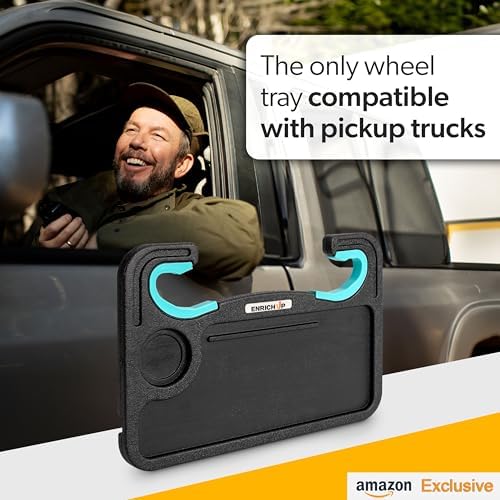 ENRICH UP 2-in-1 Steering Wheel Tray Table & Car Desk - Mint Ring - Image 4