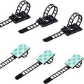 50 Pieces Cable Management Desk Wire Organizer Cable Ties Zip Ties Adhesive Cord Clips Cord Keeper Desk Wire Management by RayTour