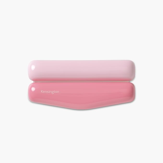 Kensington Duo Gel Mountain Mouse Wrist Rest Support Cushion for Mice & Trackballs, Ergonomic Mouse Wrist Support for Pain Relief, Comfortable Non-Skid Gel, Pink 6.69" x 3.09" x 0.76" K62826WW by Unknown