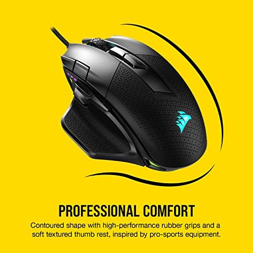 Corsair NIGHTSWORD RGB Adjustable Weight FPS MOBA PC Gaming Mouse – Black - Image 5