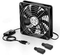 ELUTENG 120mm USB Computer Fan, 5V PC Cooling Fan with 3 Adjustable Speeds by ELUTENG