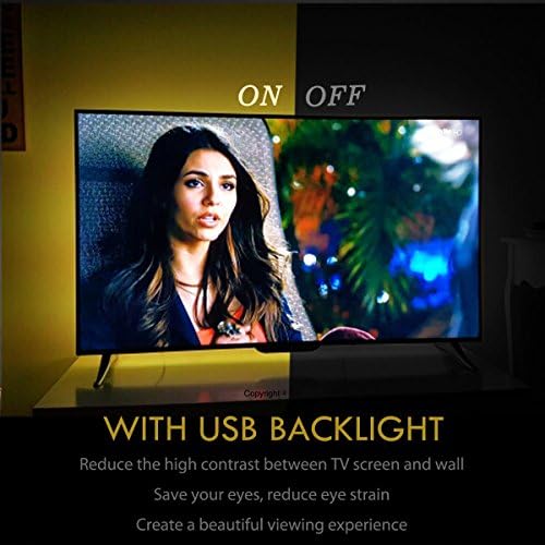 USB TV Backlight for 32 to 43 inch TV RGB LED Neon Accent Lights Strip - Image 2