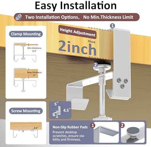 36" Under Desk Cable Management Tray for Home Office, No Drill Cord Organizer for Glass & Wood Table, Anti-Sag Oxford Fabric Wire Management Hider, Fits Surge Protector (Beige, 36") - Image 3