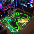 Gaming Rug for Boys Room - Gamer Rug, 4'6" x 6' Cool Gaming Carpet for Teens Boys Bedroom Playroom Decor, Game Controller Carpet for Office Computer Chair Floor Mats, Green by WJLBKGU