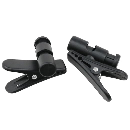 Haidong Clips for Earphone Wire Headphone Clip Rotate Earphone Cable Clothing Clip Compatible with No. 2，No. 4mm Cable Suitable for Mobile Phone headsets, intercom headsets, etc. -5PCS - Image 3