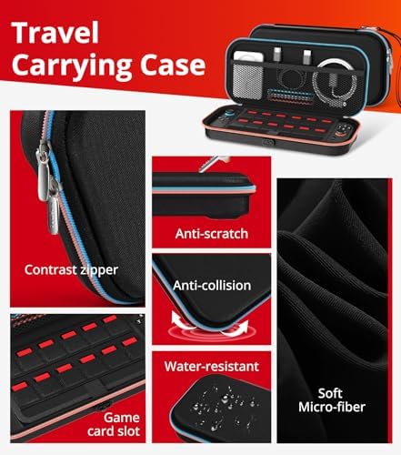 ivoler 21-in-1 Accessories Bundle Kits for Nintendo Switch 2,Carrying Case - Image 3