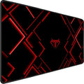 TEDNETGO Large Mouse Pad, Gaming Long Mouse Pad, Waterproof Extra Large Big Mousepad with Stitched Edge, XXL Non-Slip Computer Computer Keyboard Pad Mat for Gamer/Desktop/Office/Home, RED by TEDNETGO