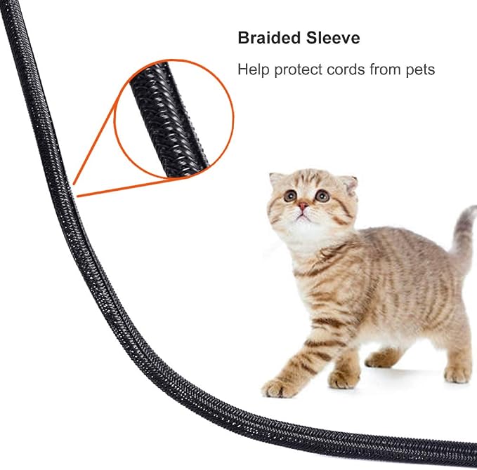 ZhiYo Cable Sleeve, 6.6ft - 1/2 inch, Black - Image 5