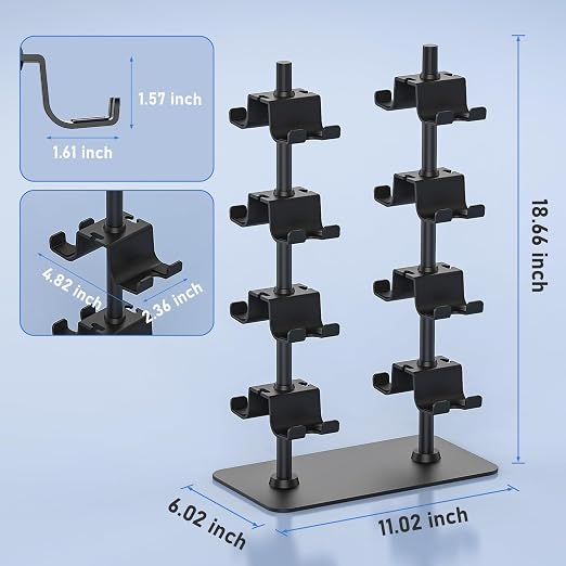 MANMUVIMO Controller Holder for 16 Xbox PS5 PS4 Gaming Controller, Video Game Controller Holder Headphone Stand for Desk, Gamer Gifts for Men, Gaming Room Accessories Maximum Organizer Rack - Image 5