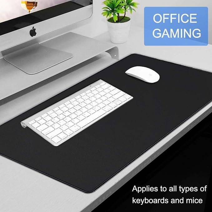Large Mouse Pad, 35.42x15.7 inch Large Gaming Non-Slip Mousepad Rubber Base | Mouse Pad Gaming, Water Resist Computer Keyboard Mouse Mat Long Desk Mouse Pad for Work & Gaming, Office & Home, Black - Image 7