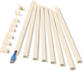 One-Cord Hider Kit, 126in (8 x L15.7in) Cable Covers for Wires on Wall, Mini Wire Hider for Wall Mounted TV, Beige Cable Raceway, Paintable Cord Cover Cable Management for Home Office, W0.6in x H0.4in by ZhiYo
