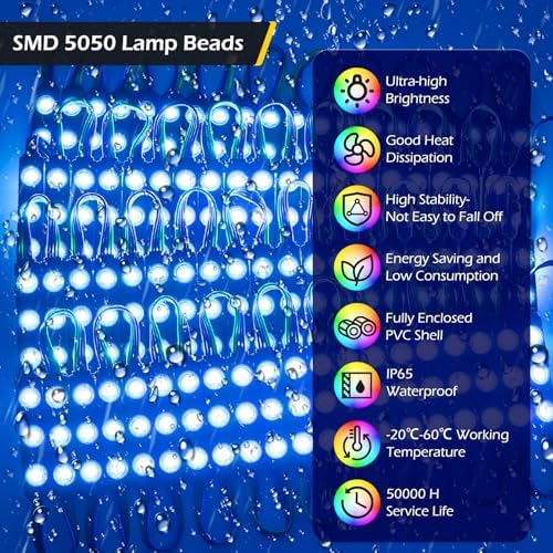 Dyna-Living LED Storefront Lights for Business Window LED Strip Light 40FT - Image 4