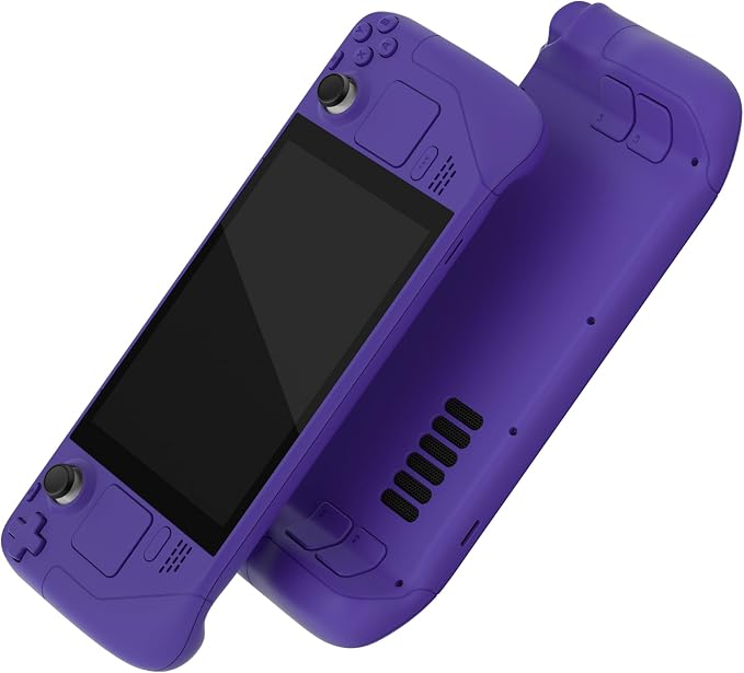 eXtremeRate DIY Full Set Shell with Buttons for Steam Deck LCD, Custom Faceplate Back Plate Replacement Shell for Steam Deck LCD - Purple [Console NOT Included] by eXtremeRate