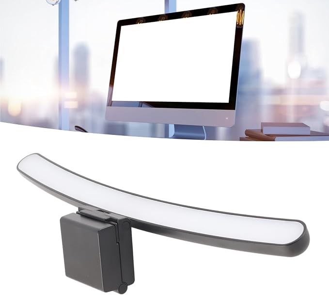 Computer Monitor Lamp with Asymmetric Optical Design Adjustable Touch Dimming RGB Light Curved Monitor lamp bar with Asymmetric Optical Design USB Lamps USB Lamps - Image 6