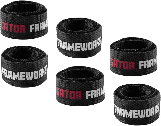 Gator Frameworks Metal Cable Management System - Mounts Under Desk for a Clutter Free Space with 1" Sapced Slots and (6) Cable Ties, (GFW-CBLMGM-MTL) - Image 11