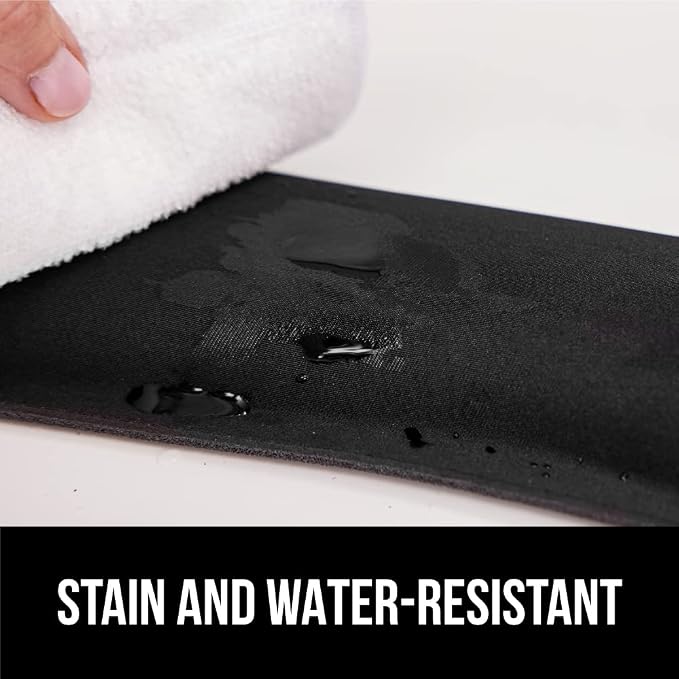 GORILLA GRIP Silky Memory Foam Wrist Rest for Computer Keyboard, Mouse, Ergonomic Design for Typing Pain Relief, Desk Pads Support Hand and Arm, Mousepad Rests, Stain Resistant, 2 Piece Pad, Black - Image 9