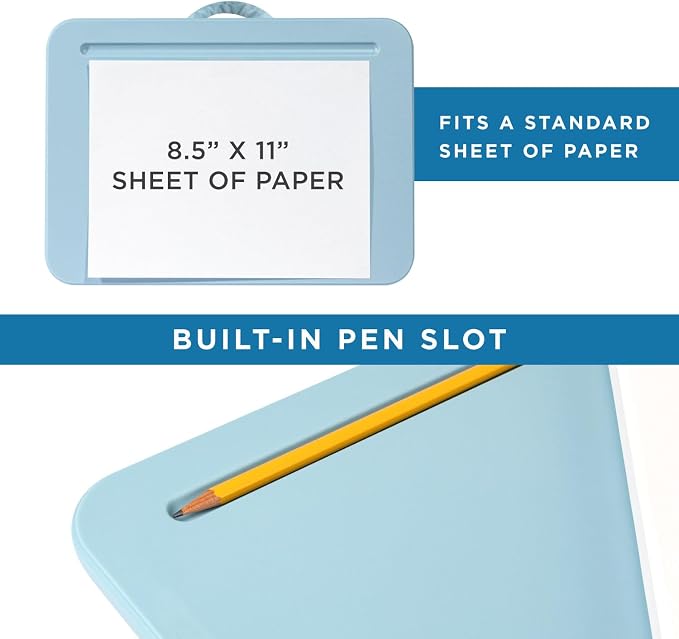 LAPGEAR Compact Lap Desk – Sky Blue, Fits 14" Laptops - Image 4