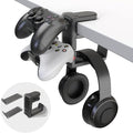 EURPMASK 3-in-1 Rotating Headphone Stand w/2 Detachable Controller Holders | Adjustable Clamp-on Headset Holder Hanger,360°Swivel,Gaming Headset Hanger,Cable Organizer,Keep Headphones Secure&Desk Tidy by EURPMASKChoosethecolorofeurope