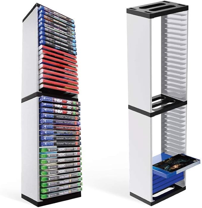 Game Card Box Storage Stand for PS5,PS5 Controller Charger, Controller Charger Station - Image 2