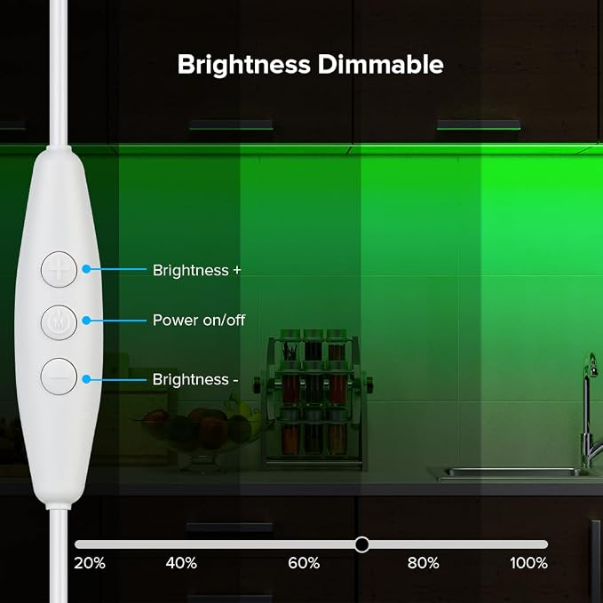 BTF-LIGHTING 5V USB COB LED Strip Lights 9.8FT Green Color for TV - Image 5