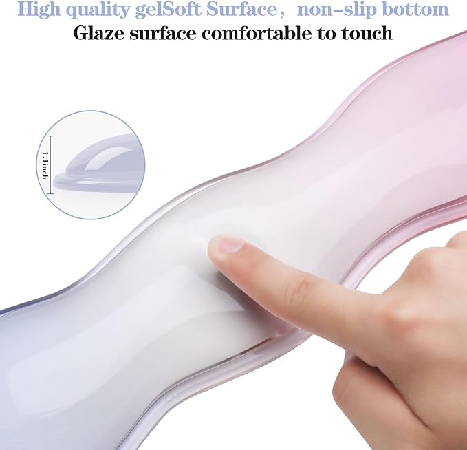 Gel Wrist Rest for Keyboard and Mouse, Wrist Rest for Keyboard, Mouse Wrist Support, Pain Relief, Cool Touch, Non-Skid, Keyboard and Mouse Wrist pad Set - Image 5