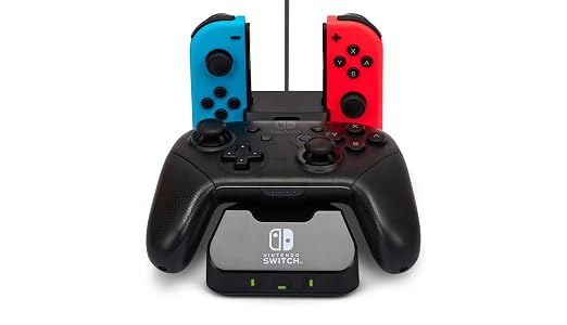PowerA Controller Charging Base for Nintendo Switch, Black, Wireless Controller charging, Charge, rechargeable battery, Nintendo Switch, Joy-Con Charging, PowerA Wireless Charging - Image 6